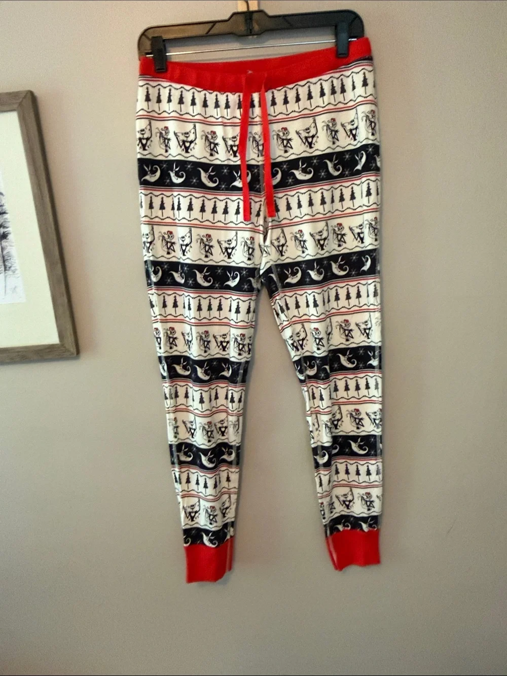 Hanna Andersson Red, Black & White Nightmare Before ChriHoliday Print Pajama Set